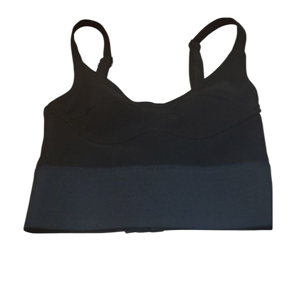 Trendy Bustier Crop Top, Black, XXS
